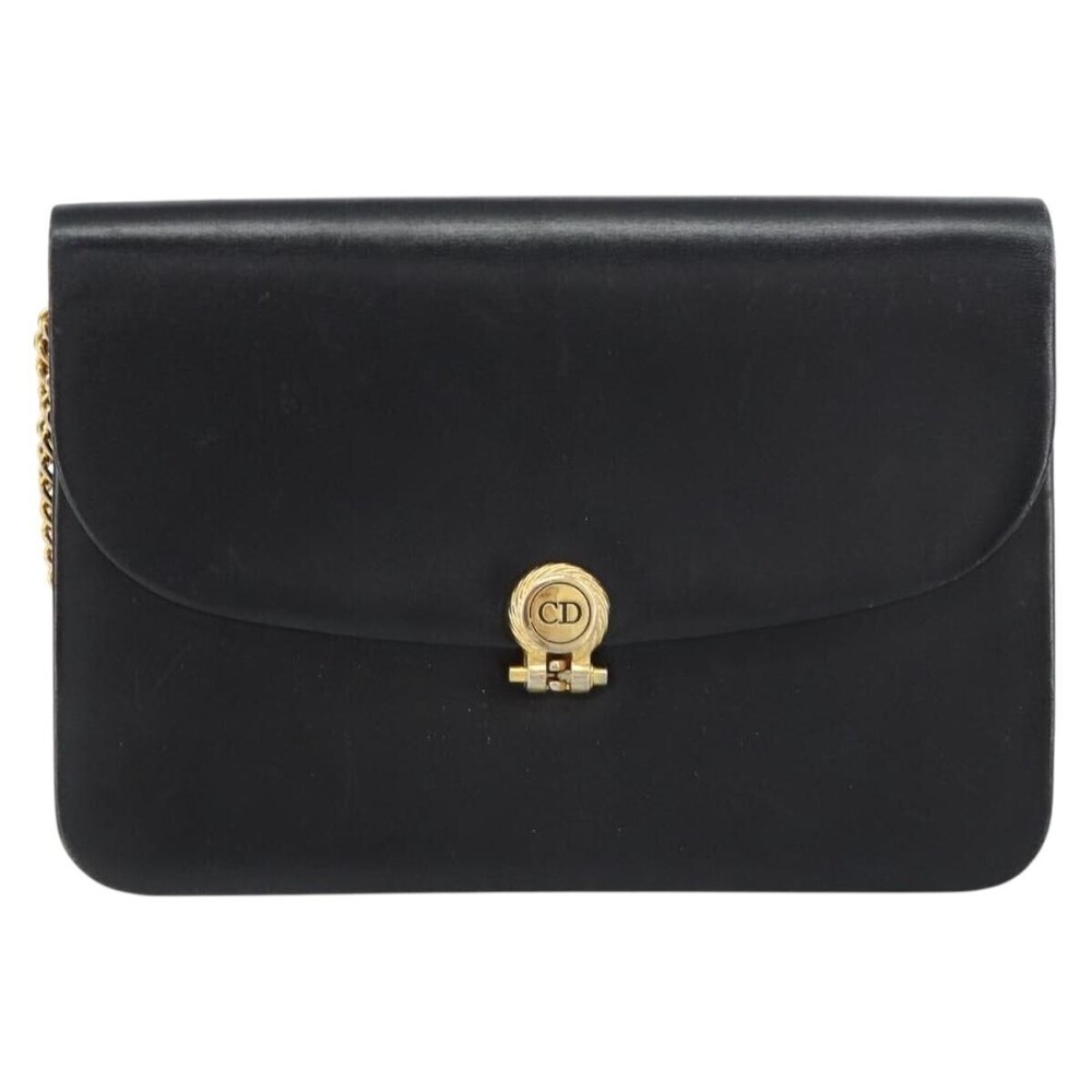 Christian Dior Vintage Chain Flap Leather